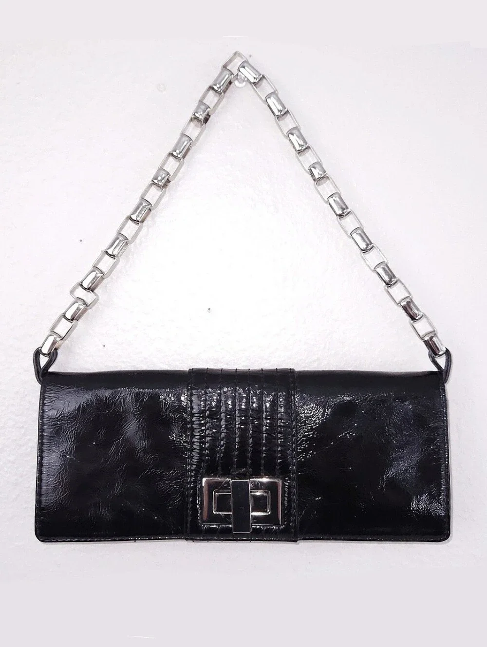 KOOBA Penelope Clutch Patent Leather Convertible Shoulder Bag